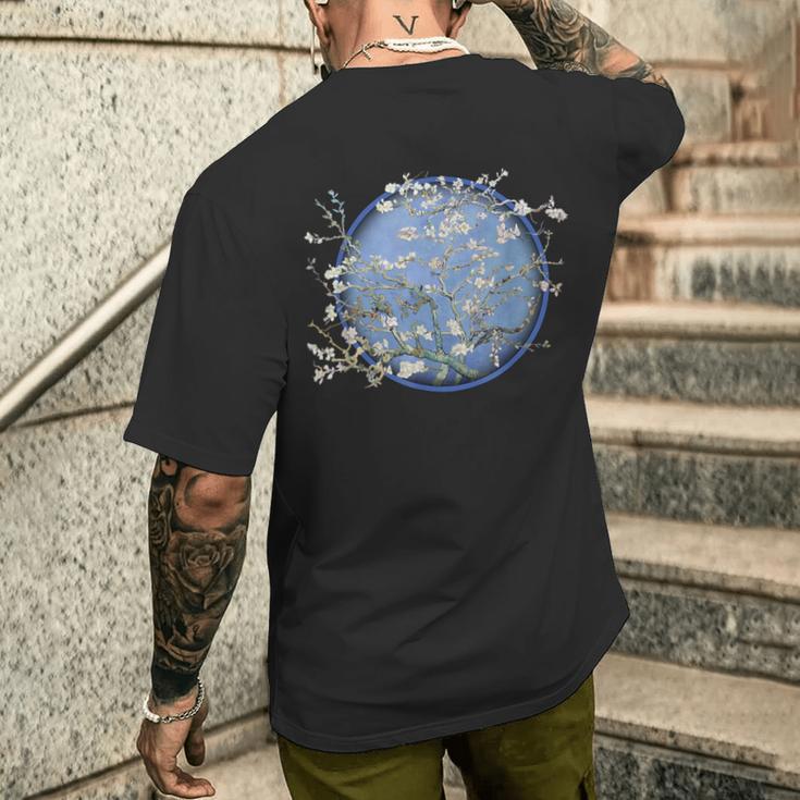 Van Gogh Mandelblüte T-Shirt mit Rückendruck Geschenke für Ihn