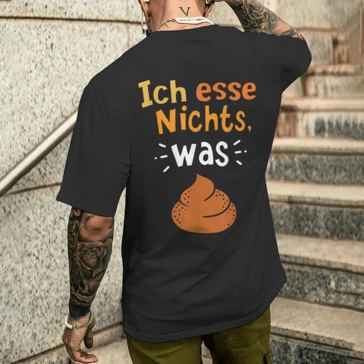 Vegan Egan Nutrition Esse Nichts Livingegan T-Shirt mit Rückendruck Geschenke für Ihn