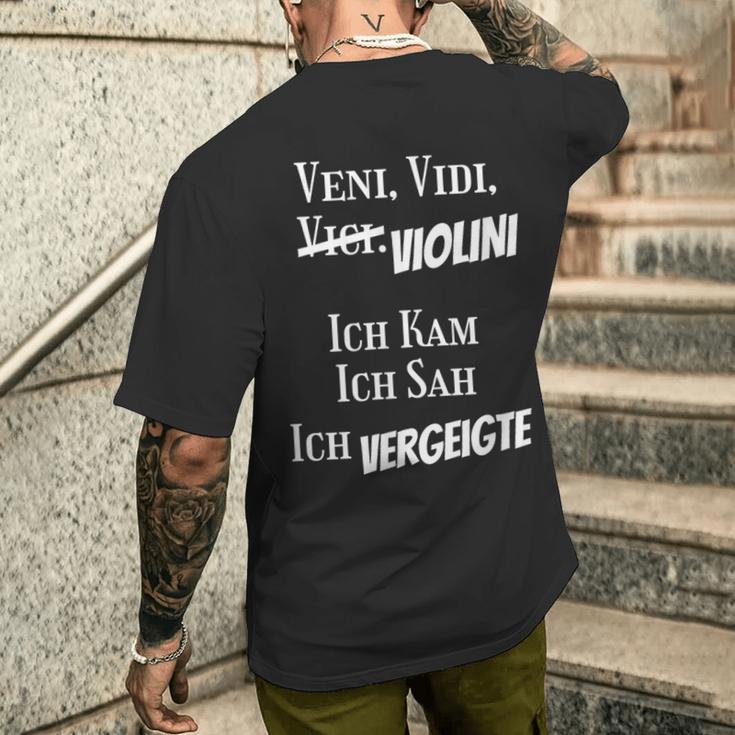 Veniidiiolini Latin Philosophy T-Shirt mit Rückendruck Geschenke für Ihn