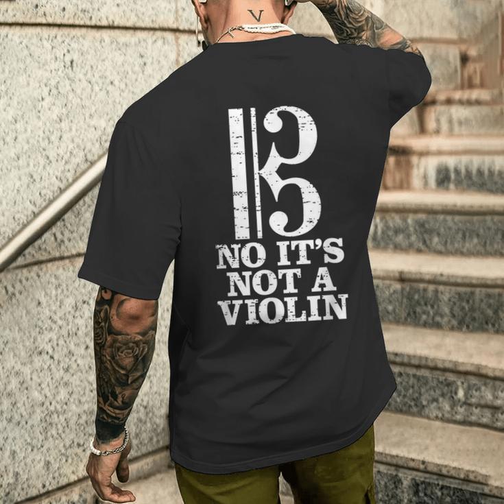 Viola No It's Not Aiolin T-Shirt mit Rückendruck Geschenke für Ihn