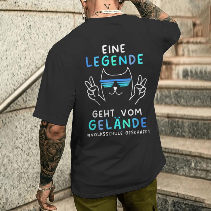 Volksschule 2024 Eine Legende Gehtom Gelände T-Shirt mit Rückendruck Geschenke für Ihn