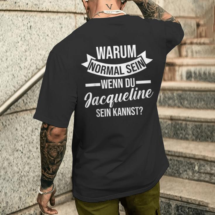 Vorname Jacqueline T-Shirt mit Rückendruck Geschenke für Ihn