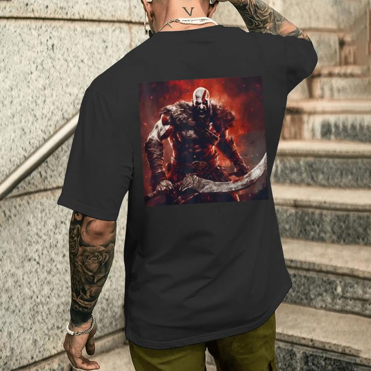 War God Spartan Rage T-Shirt mit Rückendruck Geschenke für Ihn