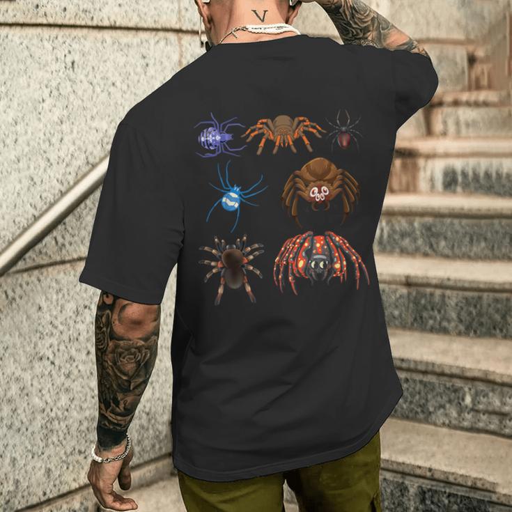 Wer Mag Spinnen Lustiges Insekten Und Spinnen For Children's T-Shirt mit Rückendruck Geschenke für Ihn