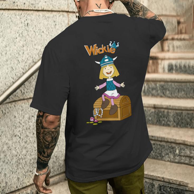 Wickie Und Die Starken Männer Schatzkiste Zeichentrick Serie T-Shirt mit Rückendruck Geschenke für Ihn