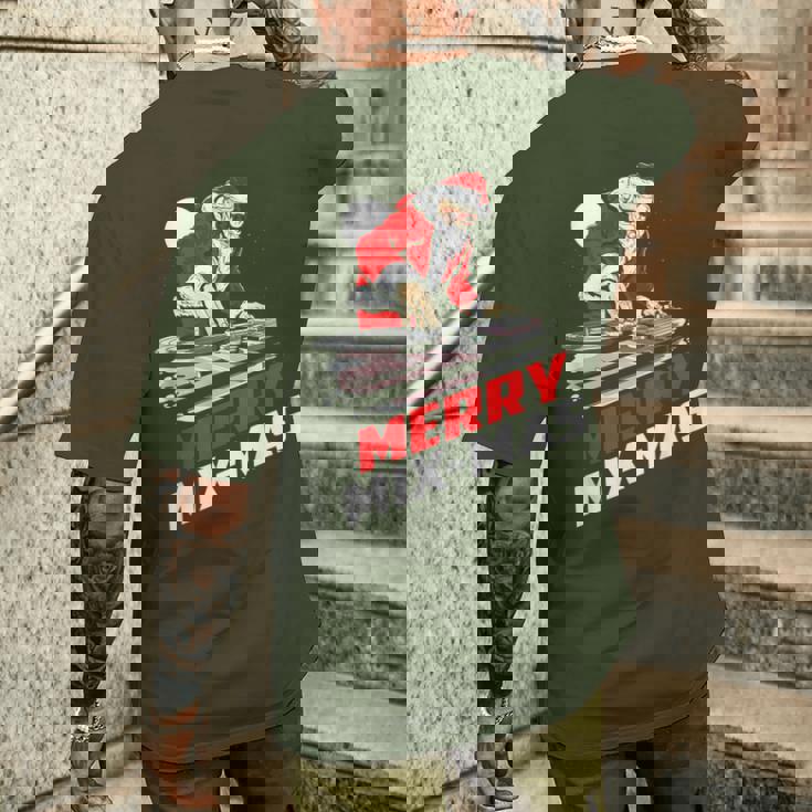 Divertente Buon Mix-Mas Brutto Abbigliamento Santa Natale T-shirt da uomo con stampa posteriore Regalos para él