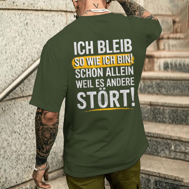 Christmas Ich Bleib So Wie Ich Bin Bin Ich Bleib T-Shirt mit Rückendruck Geschenke für Ihn