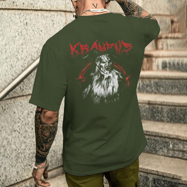 Kramperl Perchten Knecht Ruprecht Christmas Demon Krampus S T-Shirt mit Rückendruck Geschenke für Ihn