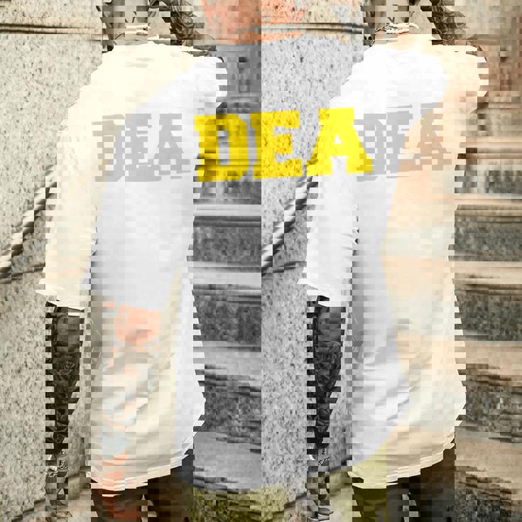 Agente Dea T-shirt da uomo con stampa posteriore Regalos para él