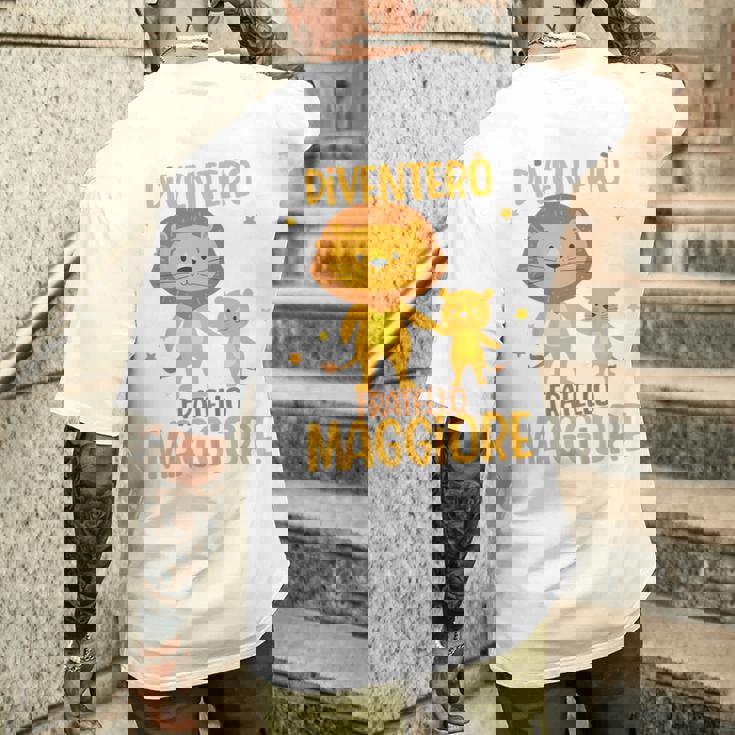 Bambino Leone Sono Grande Fratello Diventerò Un Fratello Maggiore T-shirt da uomo con stampa posteriore Regalos para él
