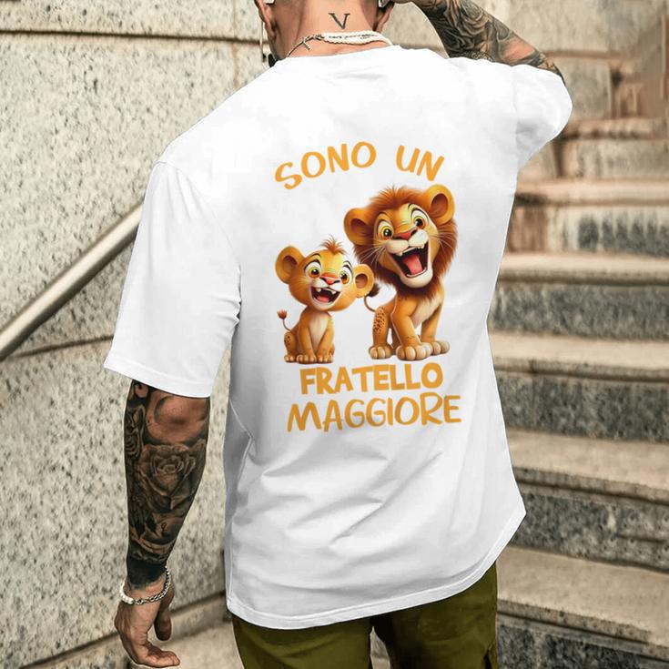 Bambino Sono Un Fratello Maggiore Leone Fratelli Migliore Leoni T shirt da uomo con stampa posteriore Novitaregali