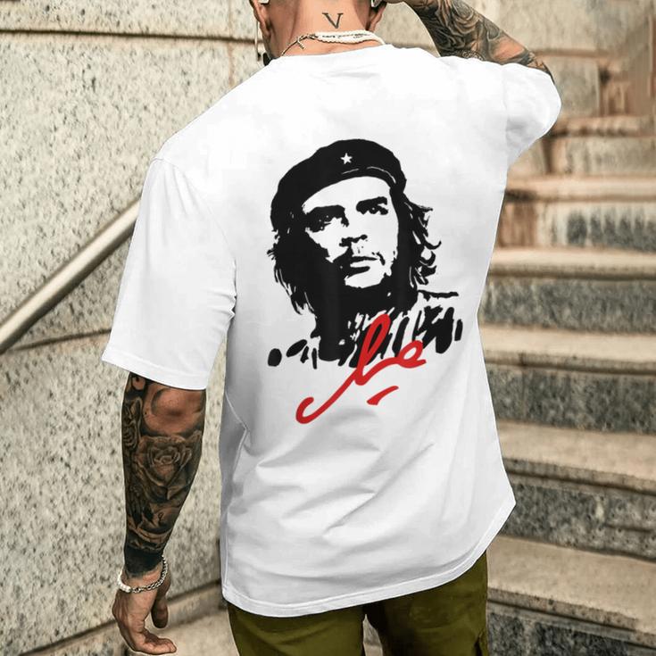 Che Guevara Cuba Rebel Signature Guerilla Icon Revolution T-Shirt mit Rückendruck Geschenke für Ihn