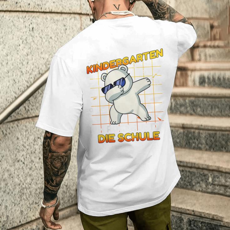 Children's Bye Bye Kindergarten Ich Rock Jetzt Die Schule Boys Polar Bear T-Shirt mit Rückendruck Geschenke für Ihn