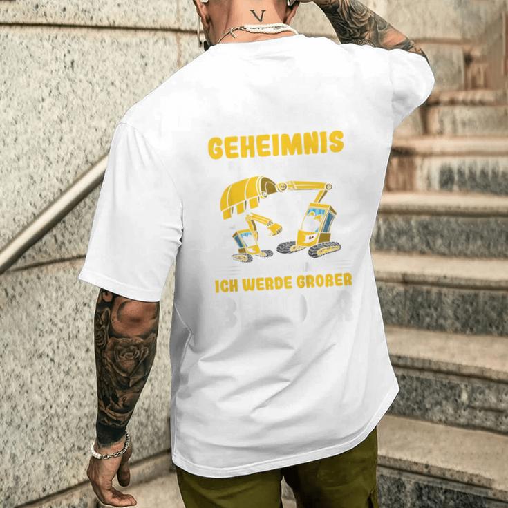 Children's Excavator Ich Werde Großer Bruder T-Shirt mit Rückendruck Geschenke für Ihn