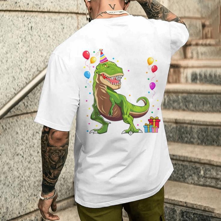 Children's Geburtstags 4 Jahre Junge Dinosaurier Dino Ich Bin 4 T-Shirt mit Rückendruck Geschenke für Ihn