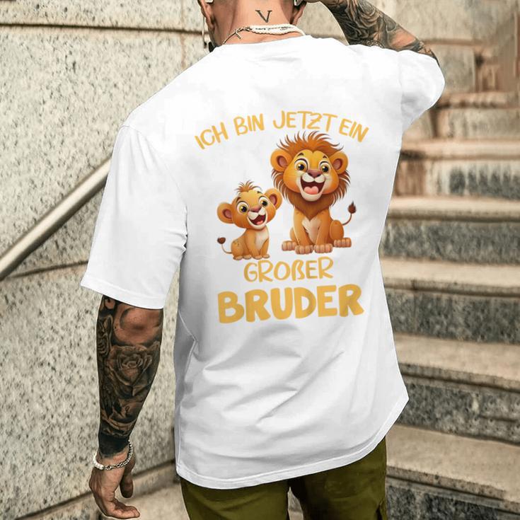 Children's Ich Bin Jetzt Ein Großer Bruder Löwen Motif T-Shirt mit Rückendruck Geschenke für Ihn