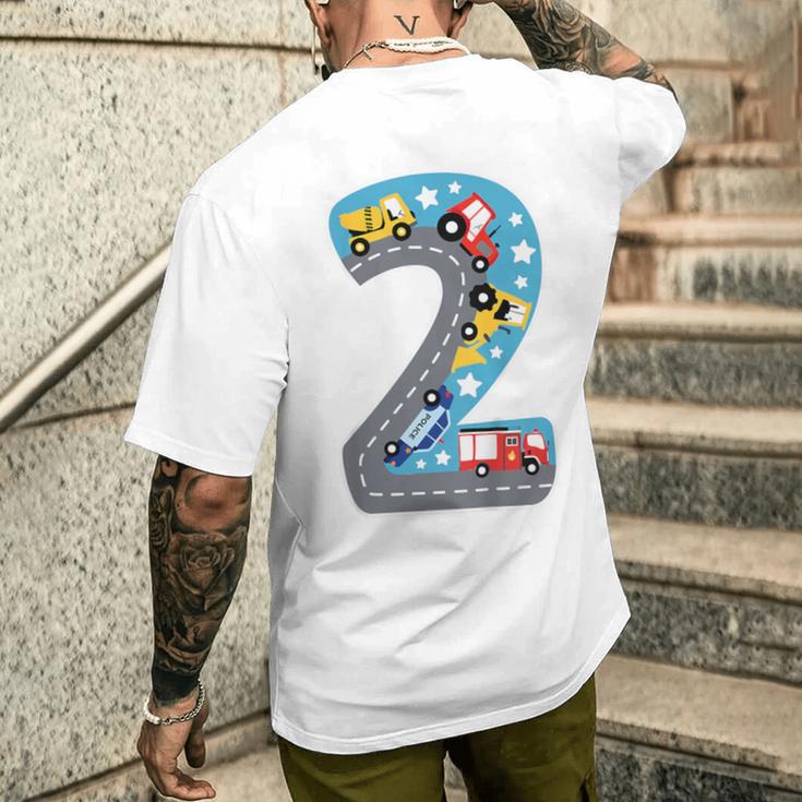 Children's Kinder 2 Geburtstag Junge 2 Jahre T-Shirt mit Rückendruck Geschenke für Ihn