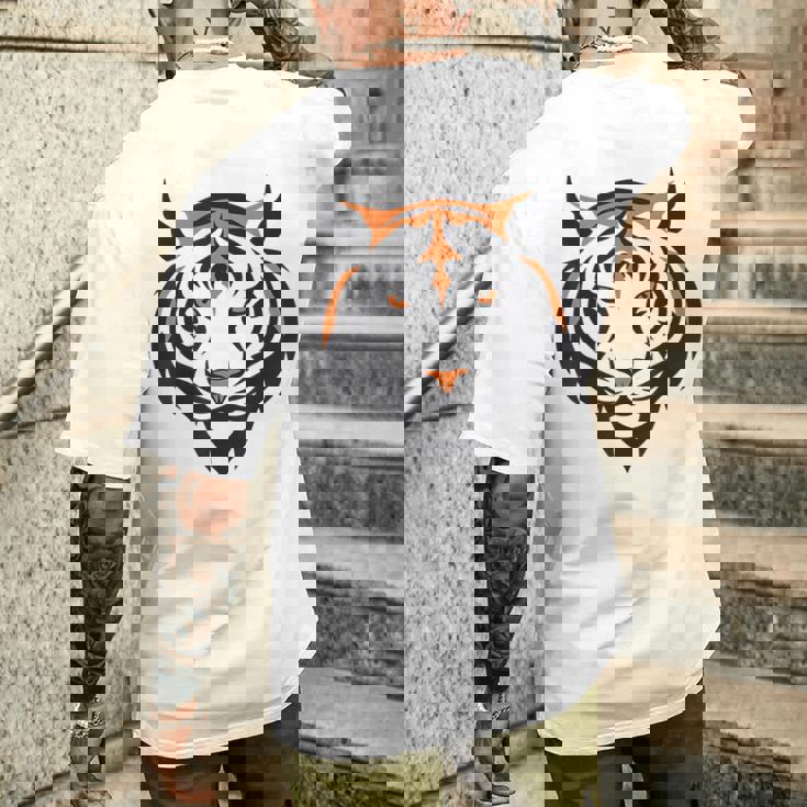 Colorido Tigre Diseño Ilustración Cara De Camiseta Hombre