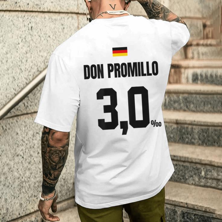 Don Promillo Sauftrikot X Malle Party Trikot Deutschland T-Shirt mit Rückendruck Geschenke für Ihn