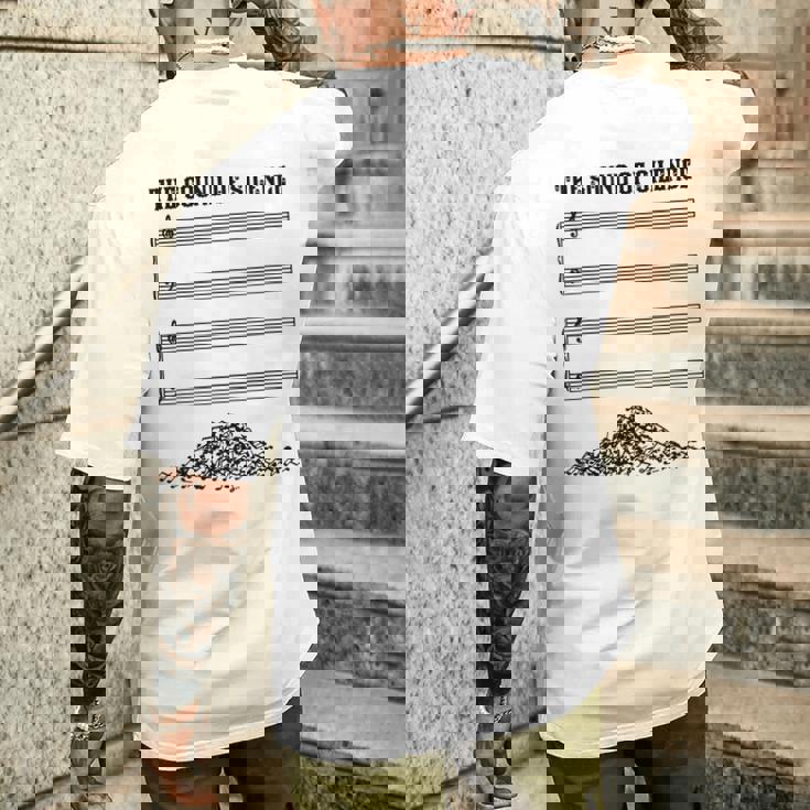 El Sonido Del Silencio Divertido Regalo Musical Camiseta Hombre Estampado Espalda Regalos para él