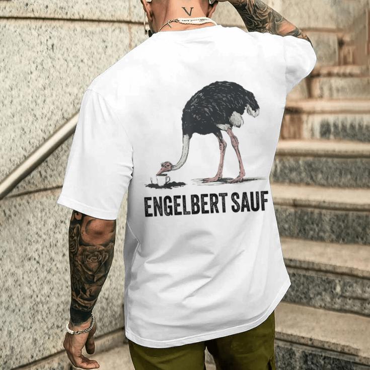 Engelbert Sauf Strauß Engelbert Sauf Work Wear Gray T-Shirt mit Rückendruck Geschenke für Ihn