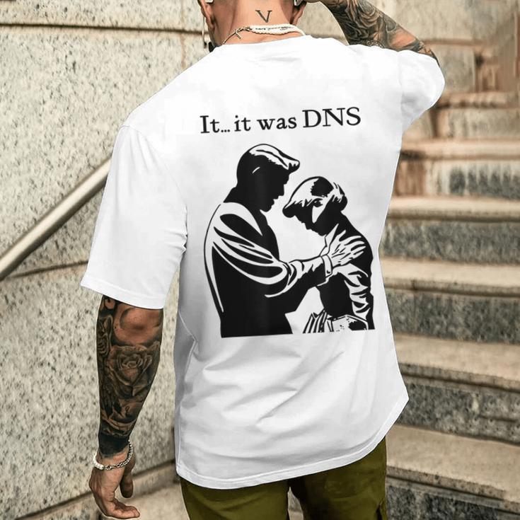 Es War Dns T-Shirt mit Rückendruck Geschenke für Ihn