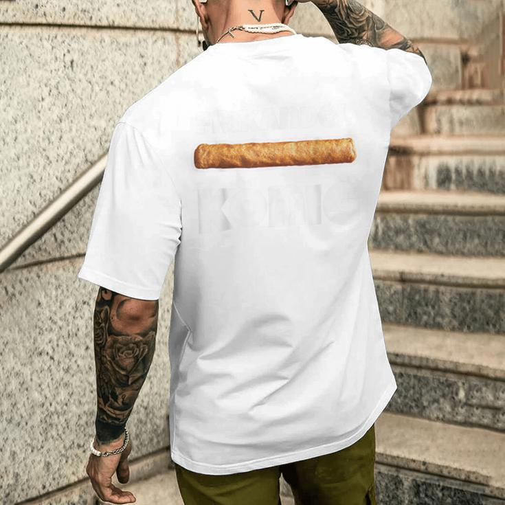 Frikandel King Holland Netherlands Orange S T-Shirt mit Rückendruck Geschenke für Ihn