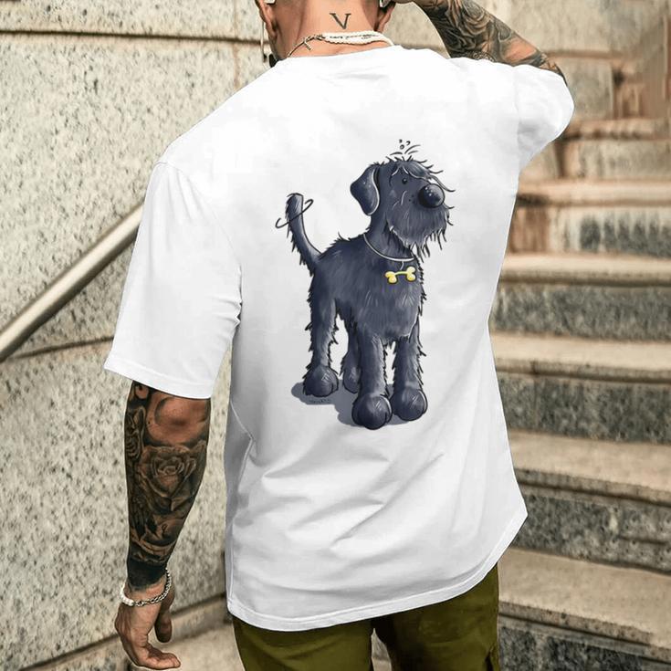 Giant Schnauzer Dog For Dog Lovers T-Shirt mit Rückendruck Geschenke für Ihn