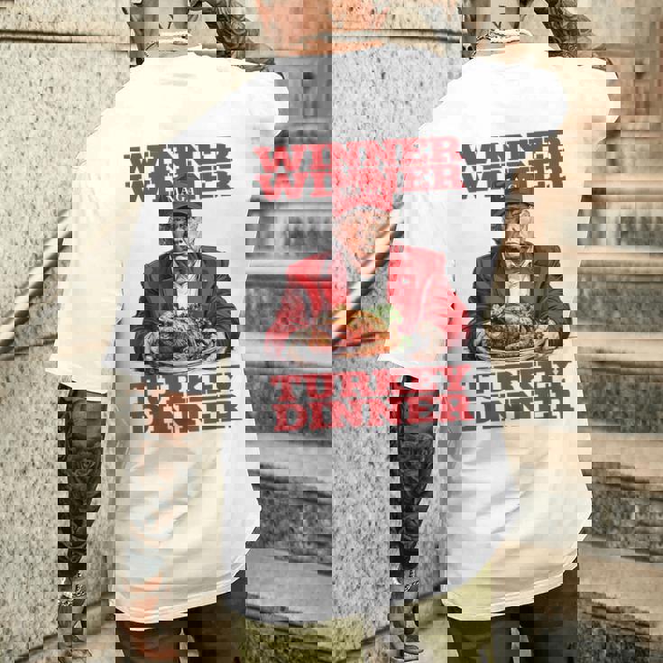 Trump Winner Turkey Dinner Thanksgiving Daddy's Home Men's T-shirt Back Print Gifts for Him Trump Winner Turkey Dinner Thanksgiving Daddy's Home Men's T-shirt Back Print Gifts for Him