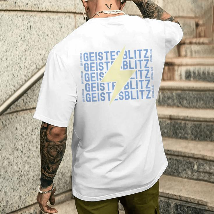 Geistesblitz Podcast T-Shirt mit Rückendruck Geschenke für Ihn