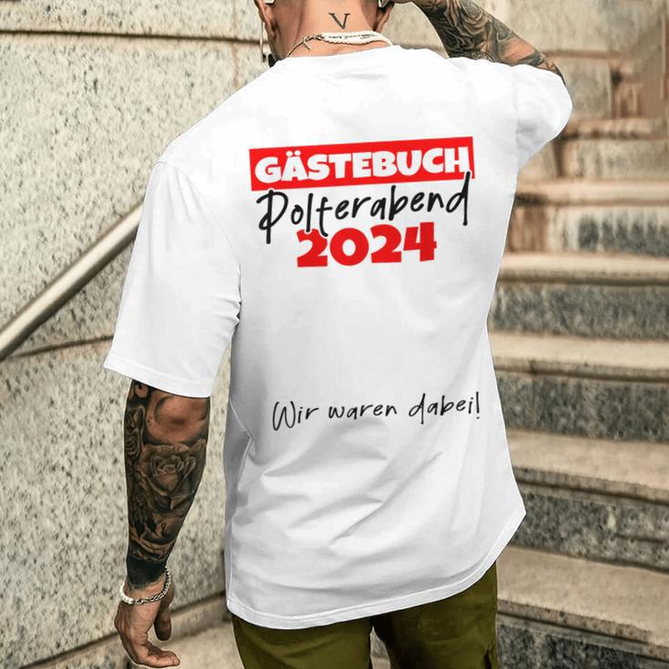 Guest Book For Signing 2024 T-Shirt mit Rückendruck Geschenke für Ihn