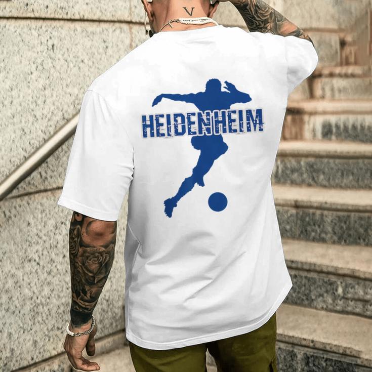 Heidenheim Football Fan Red T-Shirt mit Rückendruck Geschenke für Ihn