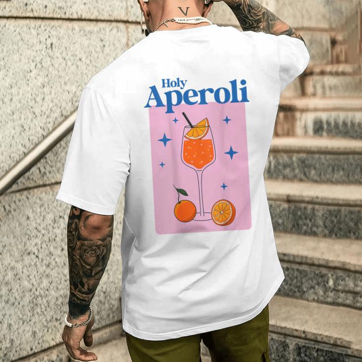 Holy Aperoli X Hallöchen Aperoli Aperoly Spritz Stars T-Shirt mit Rückendruck Geschenke für Ihn