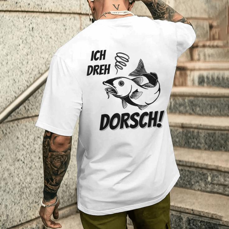 Ich Dreh Dorsch Angler T-Shirt mit Rückendruck Geschenke für Ihn