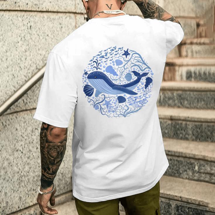 La Ballena Amante De Los Animales Amante De La Naturaleza Animal Marino Sin Mangas Camiseta Hombre Estampado Espalda Regalos para él