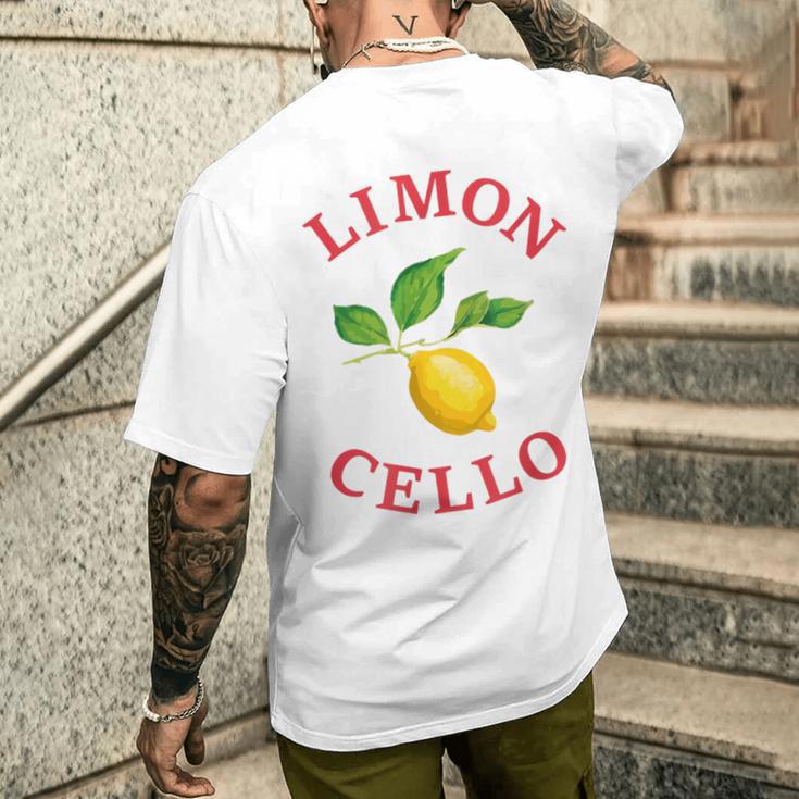 Limoncello Blue S T-Shirt mit Rückendruck Geschenke für Ihn