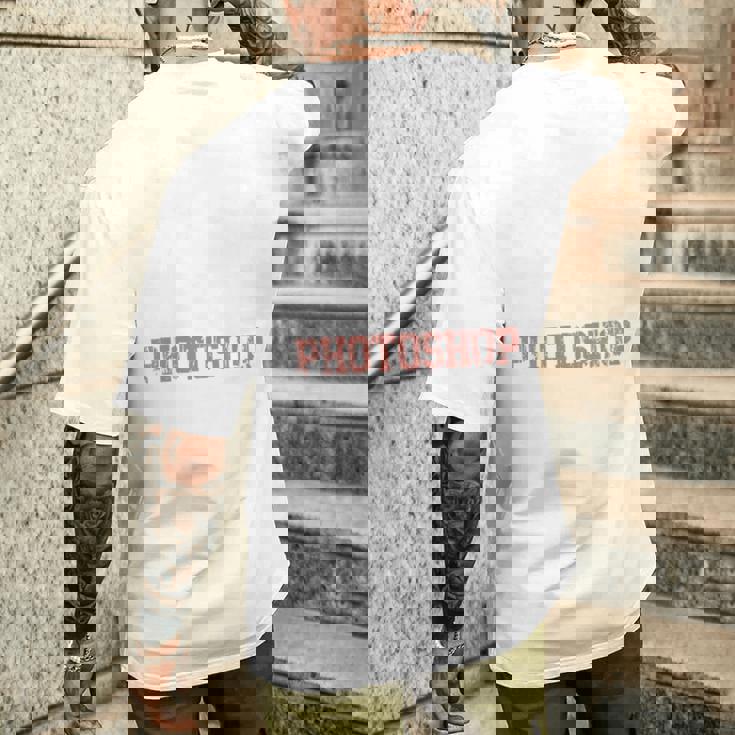 Lo Sistemerò In Photoshop Divertente Fotografia Dicendo Maglia A Manica T-shirt da uomo con stampa posteriore Regalos para él