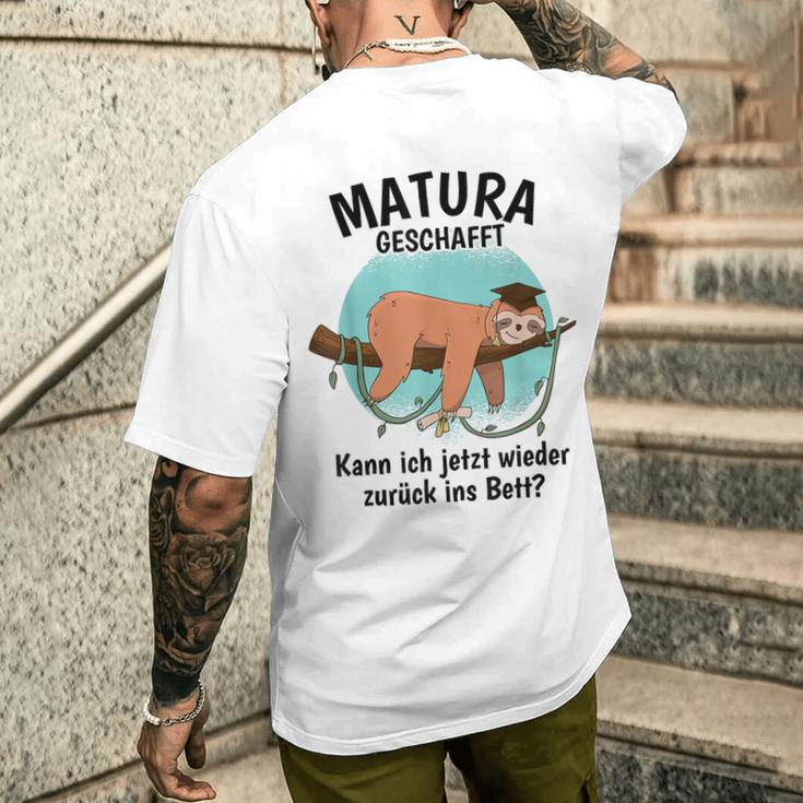 Matura Geschafft 2023 T-Shirt mit Rückendruck Geschenke für Ihn