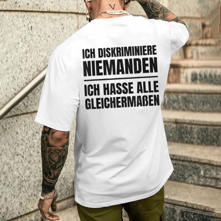 Misanthrop Menschenfeind Gray T-Shirt mit Rückendruck Geschenke für Ihn