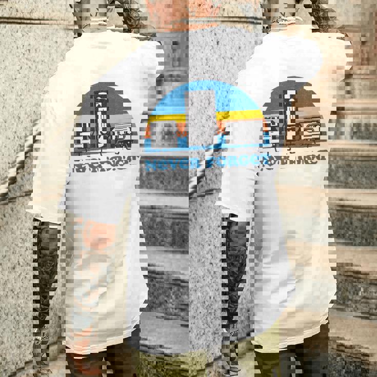 Nunca Olvides Divertido Disquetehs Casette Tape 90S 80S Camiseta Hombre Estampado Espalda Regalos para él