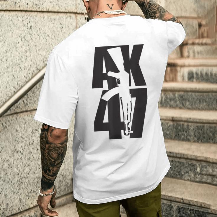 Original Ak47 Kalashnikov Ak-47 Gun Soviet Rifle T-Shirt mit Rückendruck Geschenke für Ihn