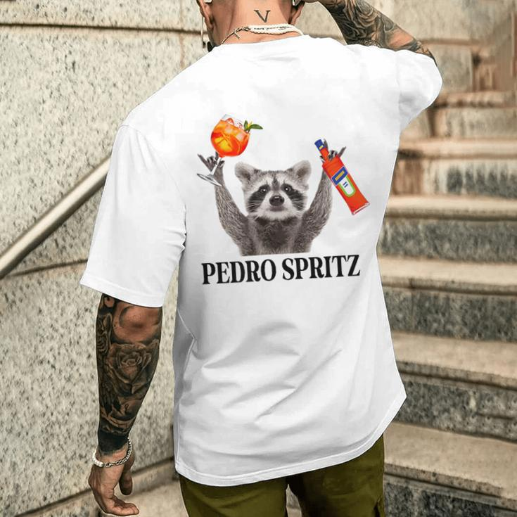 Pedro Spritz X Racoon Aperölchen Spritz Ultras New T-Shirt mit Rückendruck Geschenke für Ihn