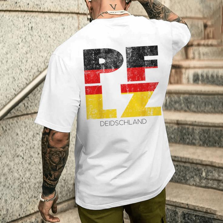 Pfalz Germany Pfälzer Pfälzisch T-Shirt mit Rückendruck Geschenke für Ihn