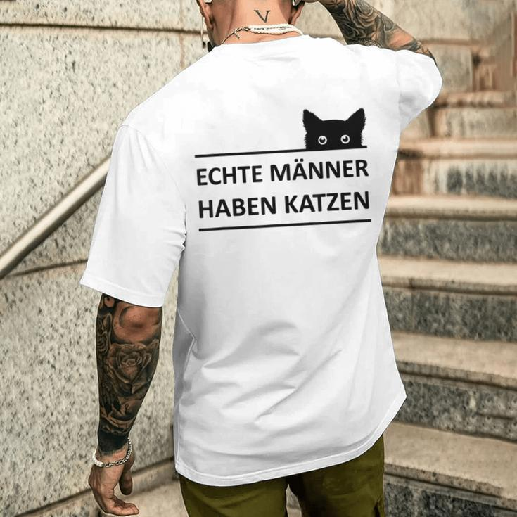 Real Have Cats T-Shirt mit Rückendruck Geschenke für Ihn