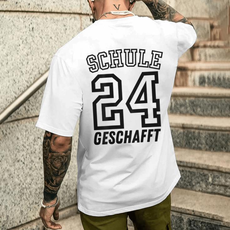 School Graduation Realschule Hauptschule 2024 T-Shirt mit Rückendruck Geschenke für Ihn