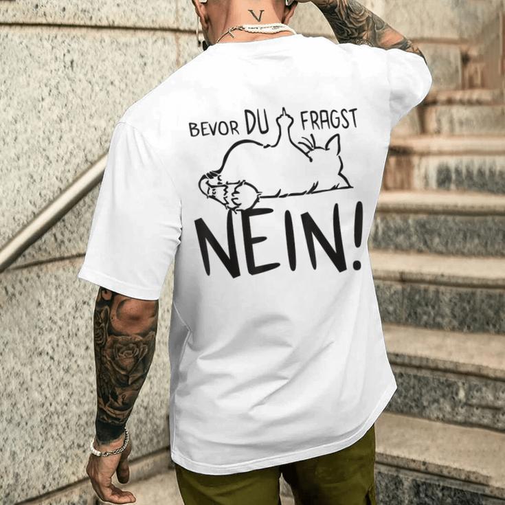 With Slogan 'Die Finger -Or Du Fragst No' T-Shirt mit Rückendruck Geschenke für Ihn