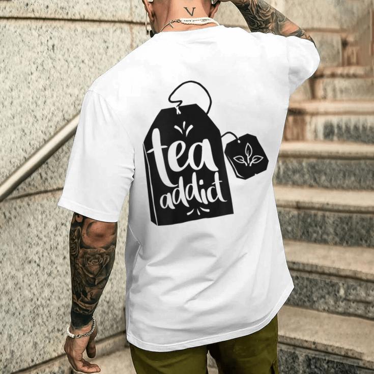 Tea Addict Tea Lovers Crazy Tea T-Shirt mit Rückendruck Geschenke für Ihn