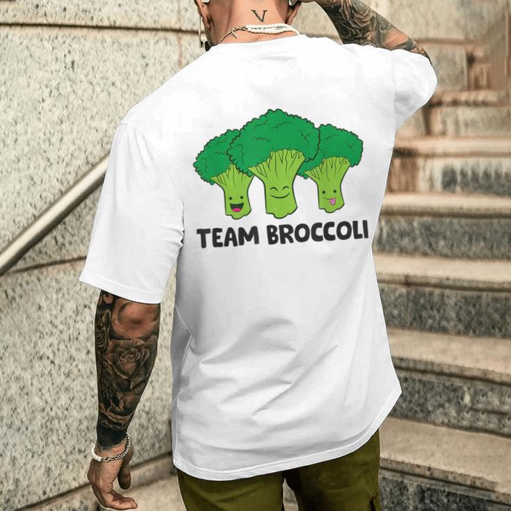 Team Broccolieganegetarian Broccoli T-Shirt mit Rückendruck Geschenke für Ihn