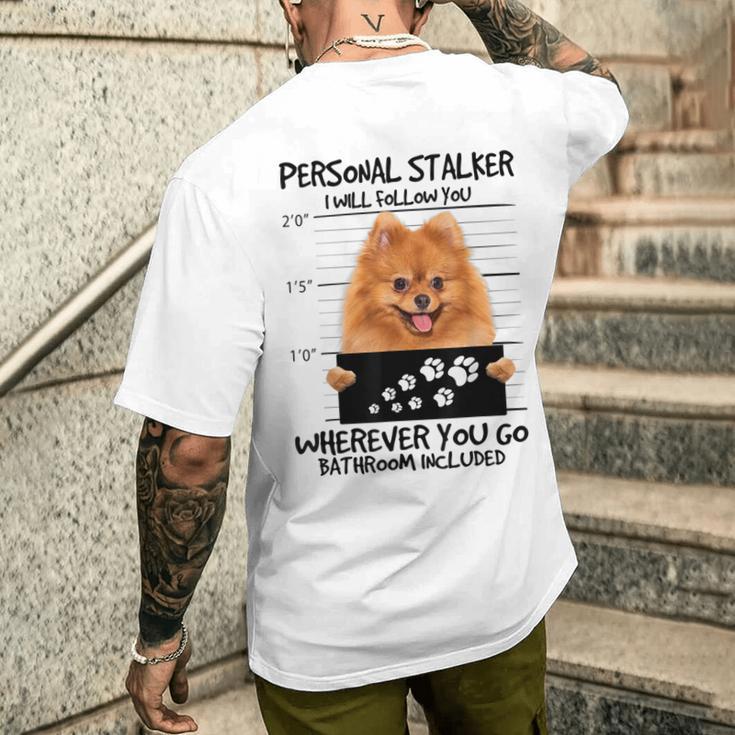 Treuer Spitz Hundefreund Dog Owner's T-Shirt mit Rückendruck Geschenke für Ihn