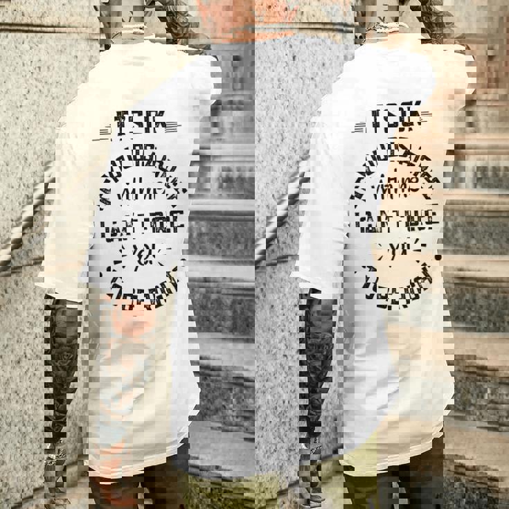 Va Bene Se Non Sei D'accordo Con Me Ma Apparel Maglia A Manica T-shirt da uomo con stampa posteriore Regalos para él